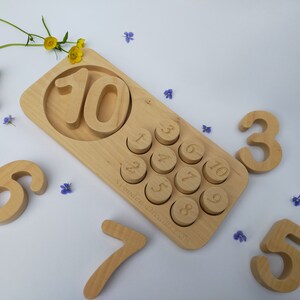 Ten Frame WITH NUMBERS Set/montessori Math Counting Tray 1-10/preschool ...