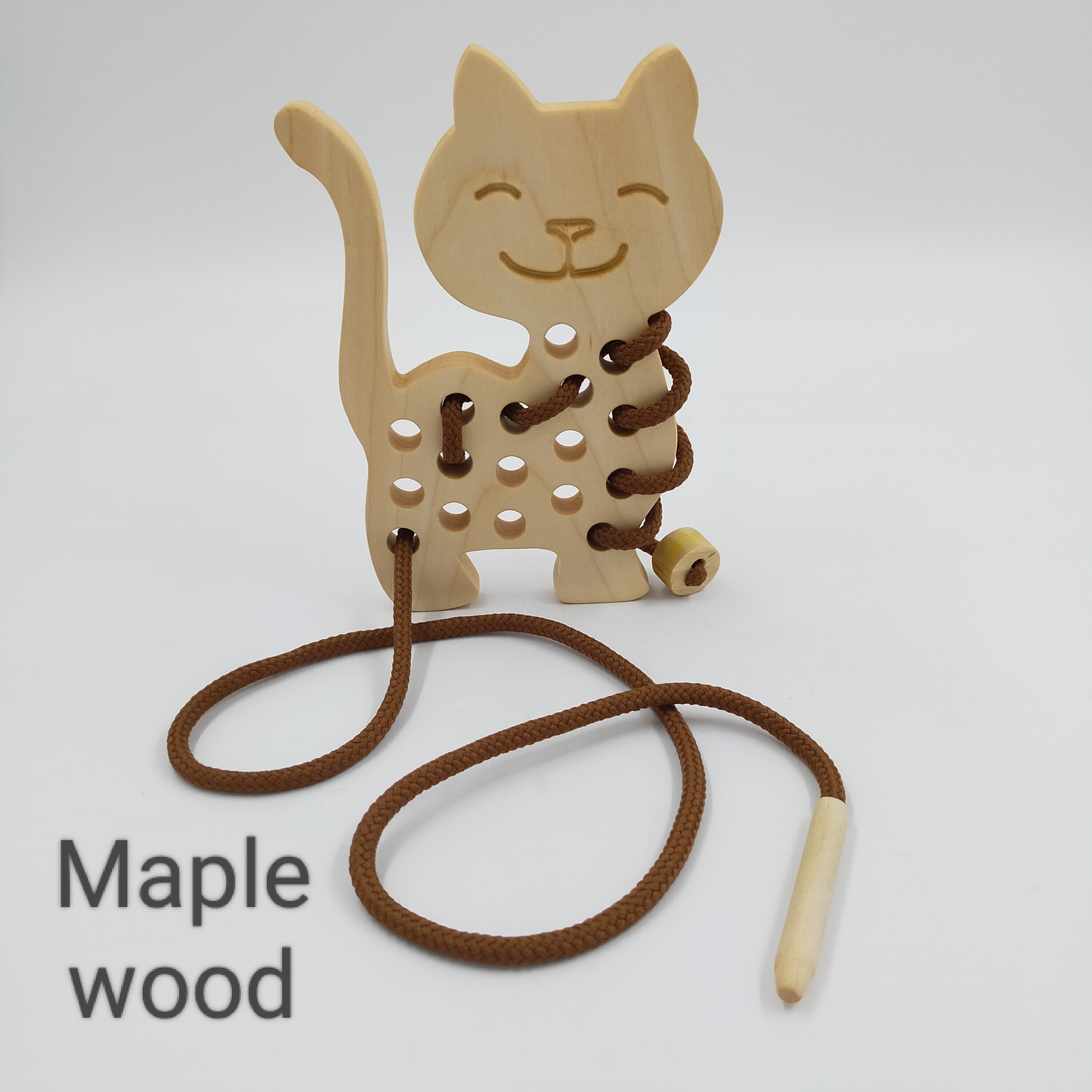 Tatching Toy Lacing Toy/wooden Lacing Toy/educational Toy/lacing Toy/sewing for ...