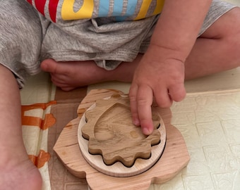 Baby's first puzzle/Wooden form/Wooden Shape/Learning toy/Wooden puzzle/Montessori educational toys/puzzle shapes/Puzzle Wooden/Toddler Toy