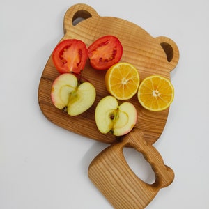 Safe knife Kids /Natural Knife for Toddlers/Christmas present/Wooden Knife and Cutting Board/Montessori Wooden Toddler Knife/chopper/Knife