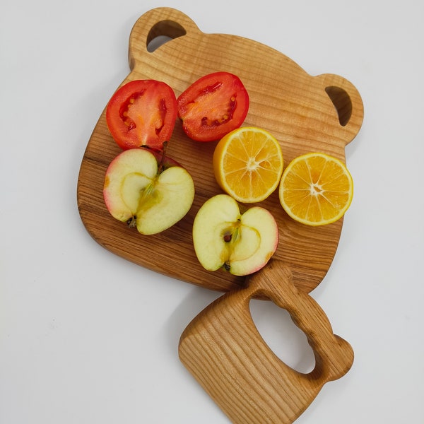 Safe knife Kids /Natural Knife for Toddlers/Christmas present/Wooden Knife and Cutting Board/Montessori Wooden Toddler Knife/chopper/Knife