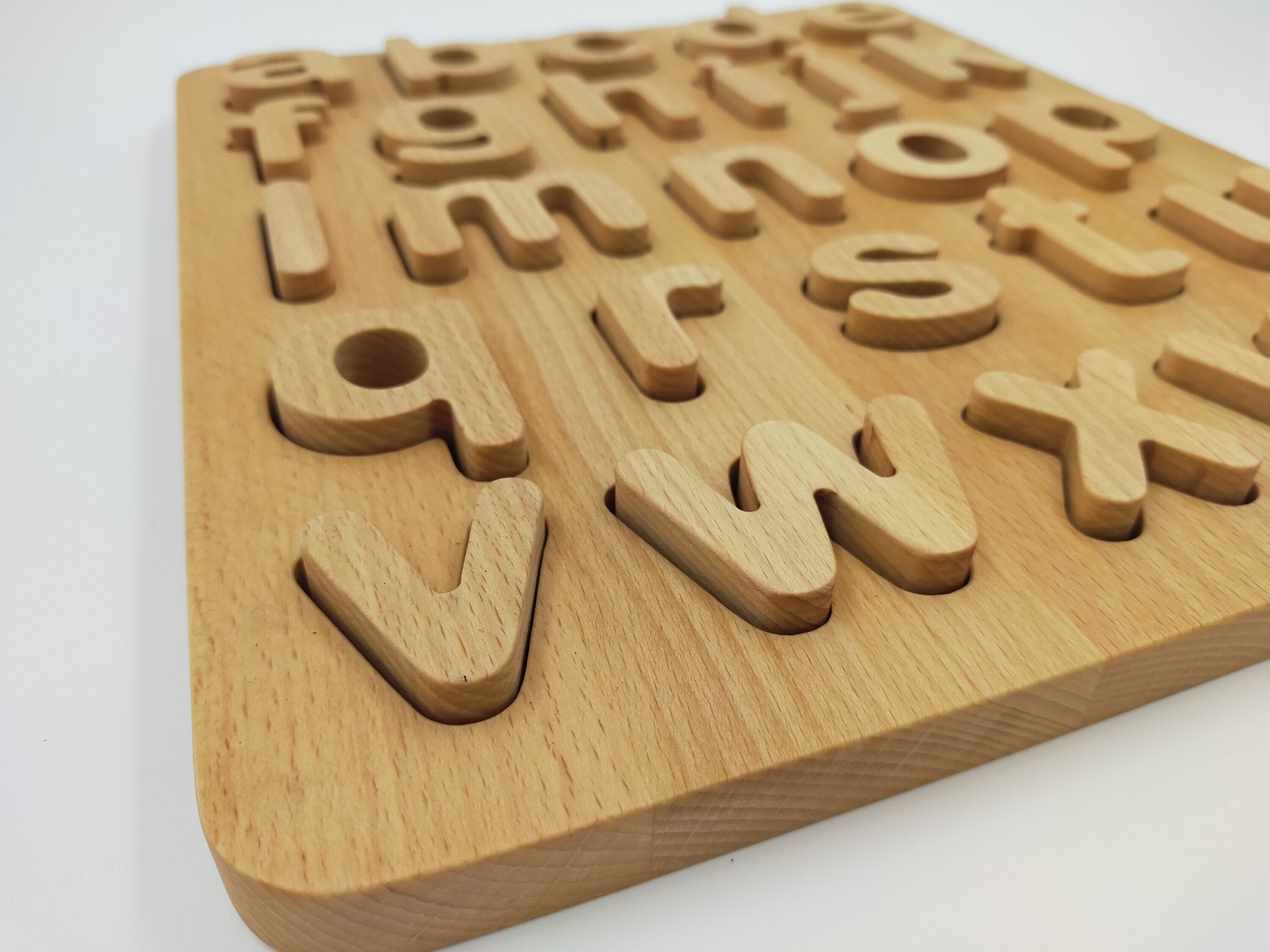 Preschool Educational Learning Puzzle Toys for Kids and Toddlers Wooden Letters Letter Board Letter ABC Puzzle Montessori Back to School