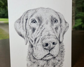 Labradore // Dog // Greeting Card // Blank Card