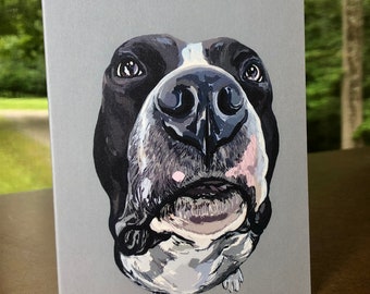 Frenchie // Boston Terrier // Greeting Card // Blank Card // Rescue