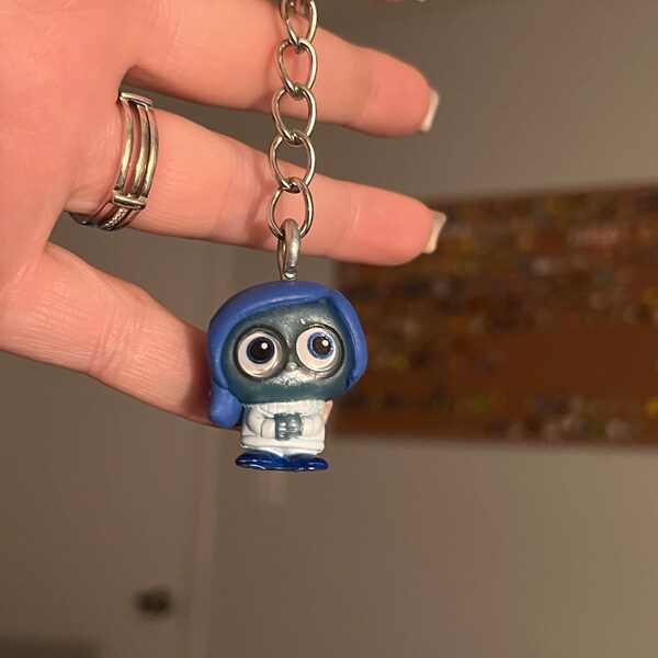 Sadness from the Movie Inside out keychain