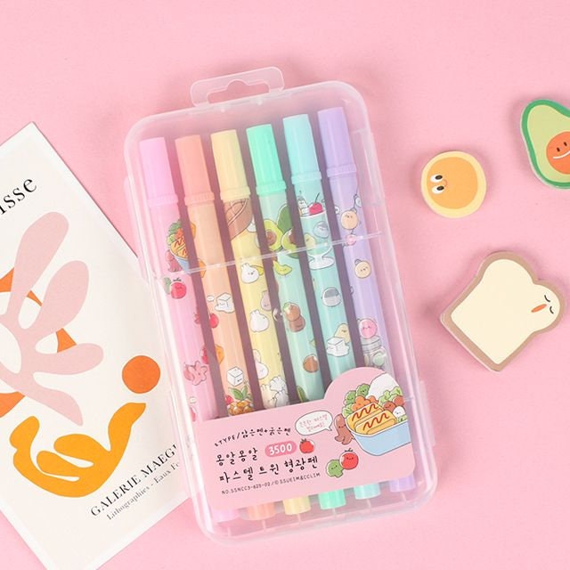 Cute Essential Kawaii Aesthetic Stationery Sticker Pack - 8 Sheets (258+  Stickers) - for Planners, journals, scrapbooks, Gifts, Kpop photocards