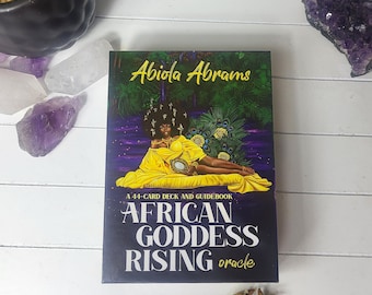African Goddess Rising Oracle - Abiola Abrams | 100% Authentic 44-card deck and guidebook | Perfect for Collectors | Includes free gift!