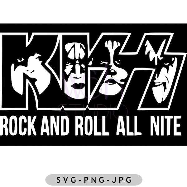 Music Band svg png, Hard Rock Band svg png, Heavy Metal Band svg png, svg Cutting Files, music svg png