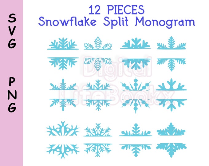 Winter Split Monogram This item is unavailable - Etsy