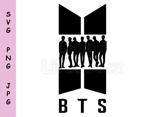 Bts Svg K Pop Svg Bts Members In The Logo Kpop Star Svg Svg Etsy Uk