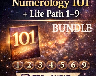 Numerologie 101 + Lebensweg 1–9 | Stammzahlen | Komplettes Audio & PDF Bündel
