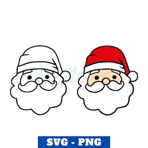 Weihnachtsmann svg, png / Frohe Weihnachten / svg Dateien für Cricut und Silhouette / Digital Download / svg, png