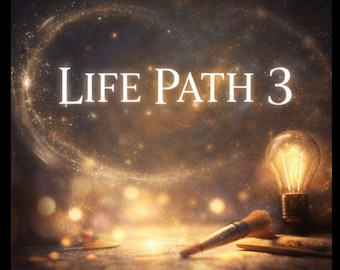 Lebensweg Zahl 3 | Anfänger Numerologie Audio für Selbstausdruck | Audio und PDF | Wenn Ihr Lebenspfad 3 ist, lesen oder hören Sie !!