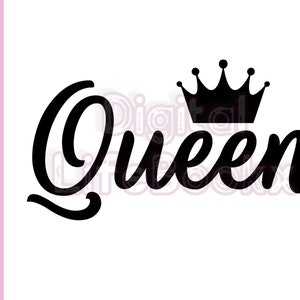 Crowned King, Queen, Prince, Princess SVG PNG Bundle, Christmas Svg