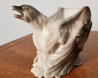 Rare Antique Royal Bayreuth Figural Eagle Creamer, Milk Pitcher, Creamer, Small Pitcher, Family Heirloom, Father's Day