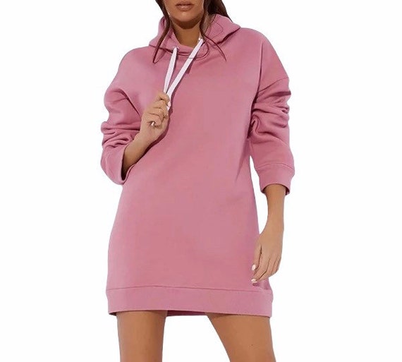 Thick Pullover Hoodie Dress 