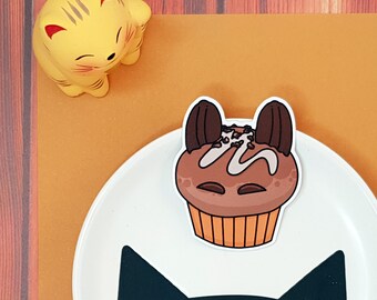 Cat Muffin sticker | Calico Cat Café