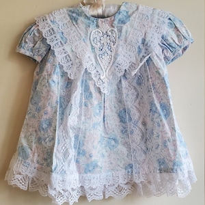 Vintage 1980&#39;s Girl&#39;s 18 Month Dress Set - 80s Rare Vintage Gunne Sax Girls Dress Bloomers Set Jessica McClintock