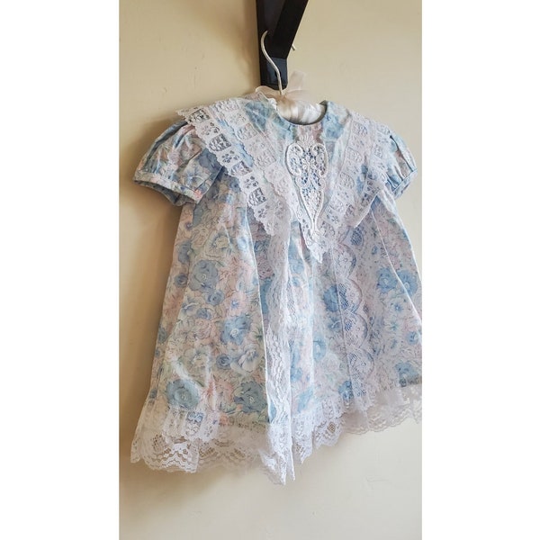 Robe Noël Jessica McClintock Fille Velours Vert Et Noir Taille 12 - Occasion Très Bon État