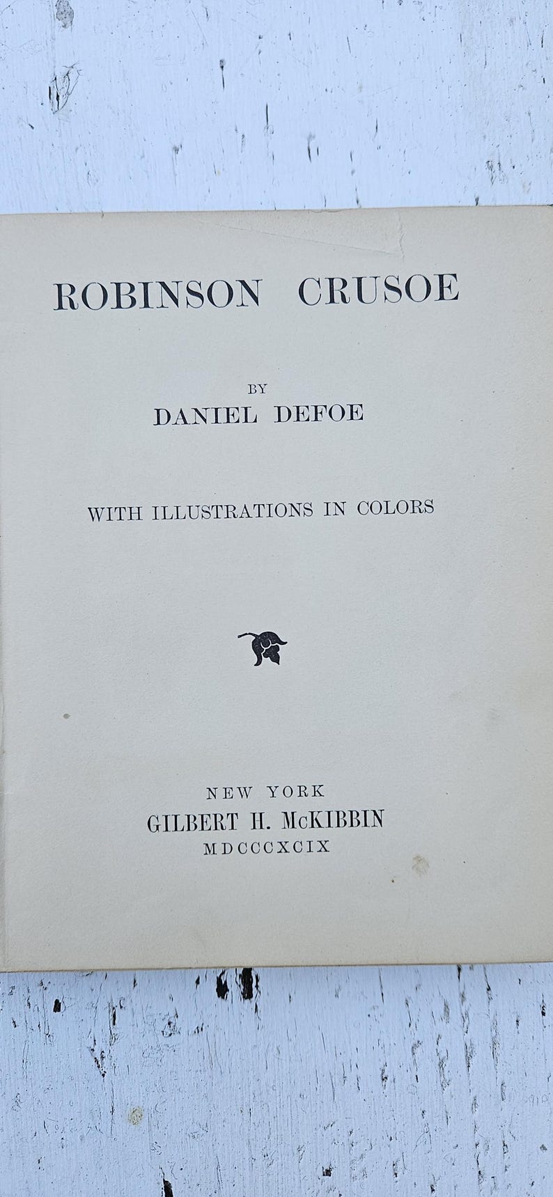 Robinson Crusoe by Daniel Defoe Color Illustrations Antiquarian Book ...