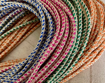 Indian Dori Cord in Variety of Colours with 24k Gold Plated Lobster Clasps