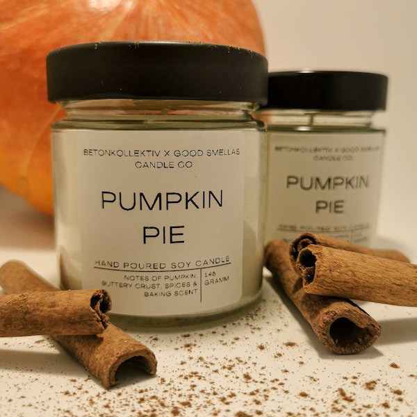 Duftkerze | scented candle | candle | Pumpkin Pie | Kürbiskuchen | fall candle | autumn scented candle | hand poured | soy wax