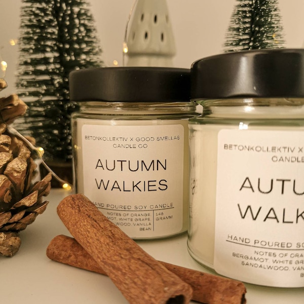 Duftkerze | Autumn Walkies |scented candle | autumn candle | fall candle | autumn scented candle | hand poured | soy wax candle | soy wax
