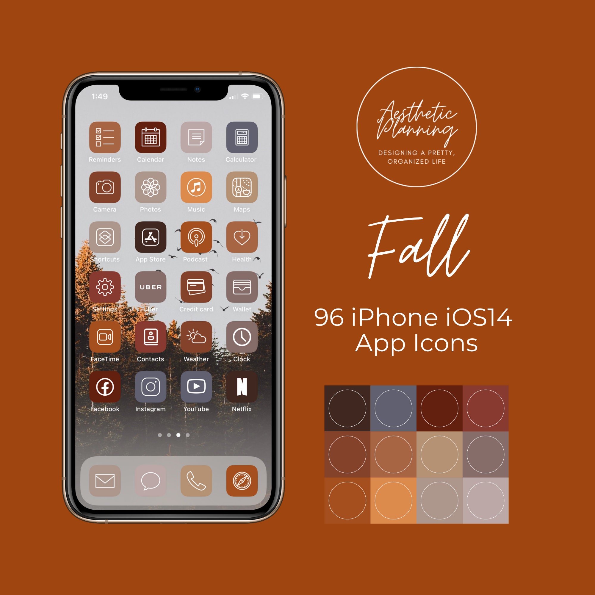 Fall 96 App Icons Aesthetic Iphone Ios14 App Icons Etsy Fall 96 App Icons Aesthetic Iphone Ios14 App Icons Etsy