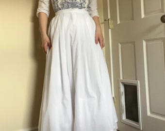 18th Century Cotton Lawn Petticoat Skirt