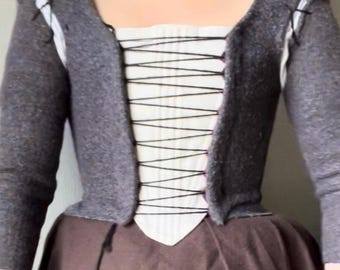 18th Century Scottish Outlander Lace Up Bodice Size 6