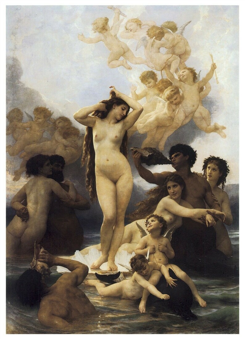 The Birth Of Venus 1879 Bouguereau Famous Great Art Painting image 0.