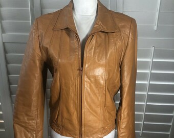 camel colored moto jacket