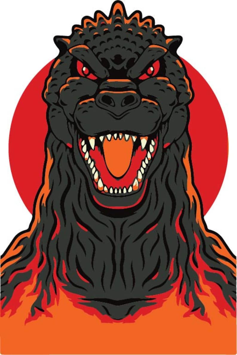 Godzilla Svg Bundle Godzilla Cut File King of the Monsters | Etsy