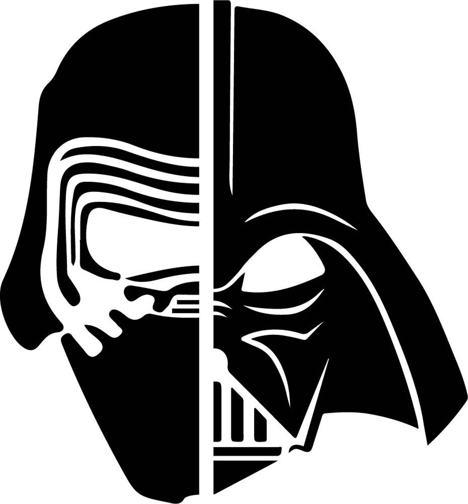 Download Star Wars Darth Vader Kylo Ren face SVG Father Of The Year | Etsy