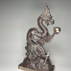 Chinese Dragon  bronze with javanese style 10.6&quot;