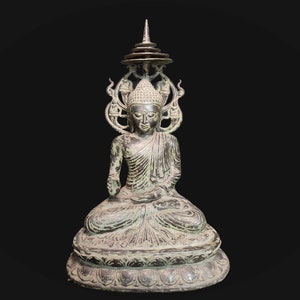Meditation of Buddha, Protective Buddha, Bronze Buddha, Sculputure Decoration, Spiritual Gift