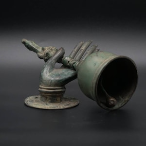 Bronzen hindoeïstische Balinese bel &quot;Genta&quot; voor decoratie