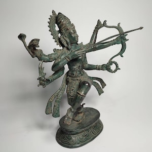 Arjuna Statue arrow pose,Arjuna statue, Hindu God , Mahadev , Bronze Arjuna statue , Handicrafts statue , Indian God
