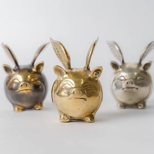 Bronze Sculpture Flying Pigs