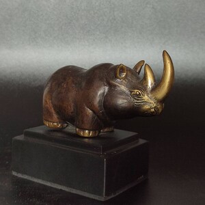 Bronze Rino, Geschenke, Tierskulptur