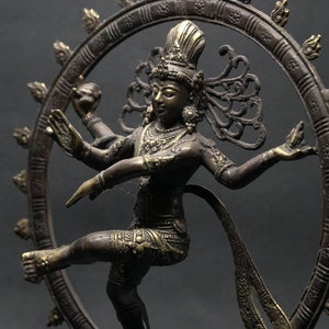 Antique Hindu Dancing Shiva Nataraja Lord of Dance Bronze 34cm/13inch