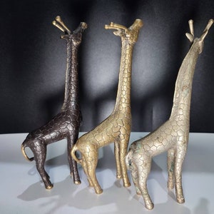 Bronze Giraffe Miniature for Gifts, Animal, Sclupture