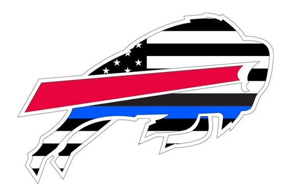 slim Kro ret Blue Line Buffalo Bills Logo Svg Png Jpeg | Etsy