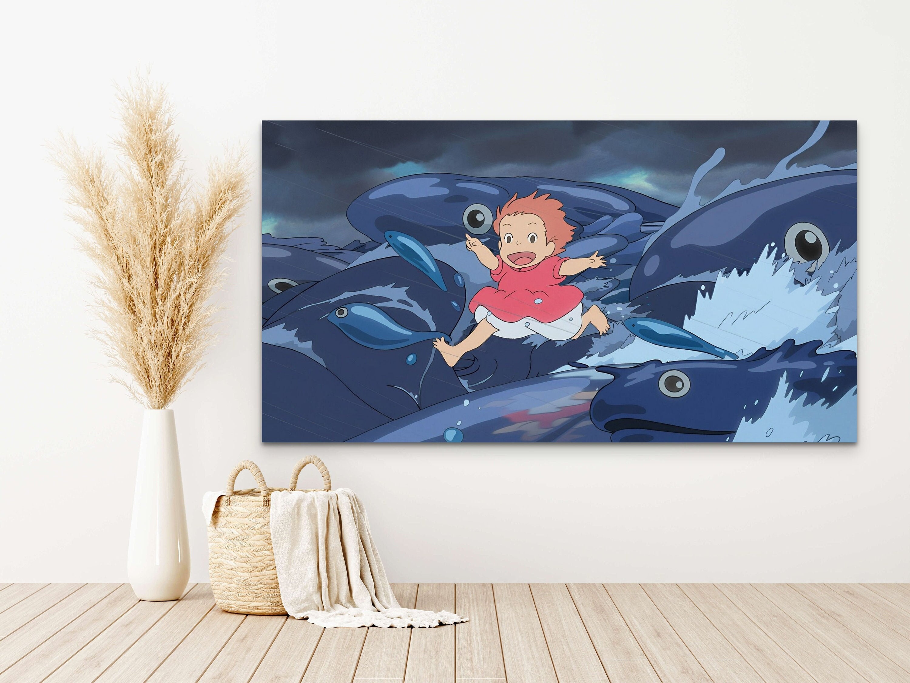 Inspirational Wall Art Co. - Howl's Moving Castle Poster Studio Ghibli Art  Print - Anime Movie Posters for Fans - Unframed (11x17 Inches)