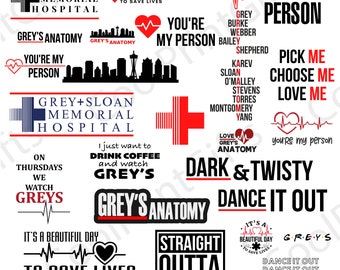 Greys Anatomy Svg Etsy
