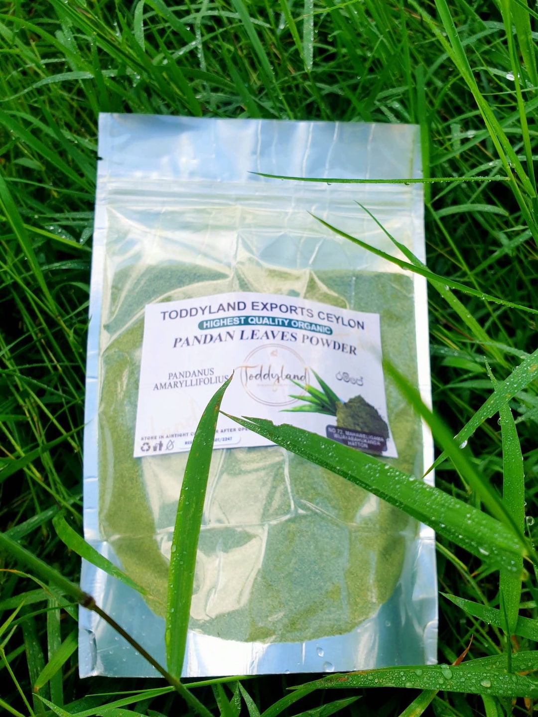 Premium Organic Pandan Leaves Powder handmade Ceylon Kandy Rampe Etsy