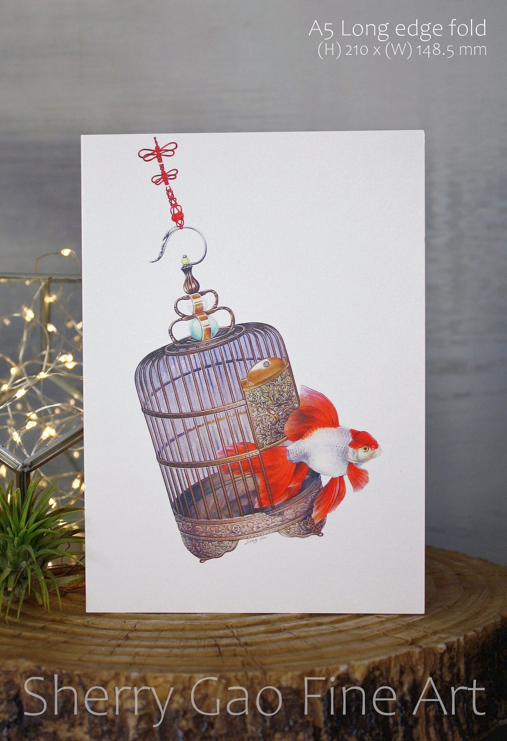 Greeting Cards Pack of 4art Cardlargegreeting Card Seta5 Etsy