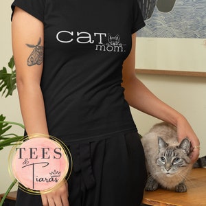 Cat Mom Short-Sleeve T-Shirt, Cat Mama Shirt, Cat Lady Tshirt, Cat Owner Tee, Gift for Cat lover