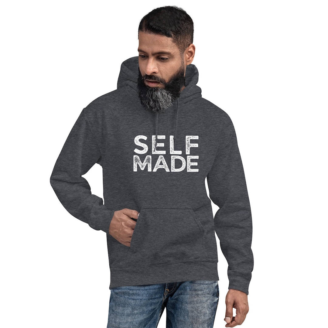 Self Merch Self Made Motivational Hoodie, Entrepreneur Sweatshirt, Boss Man, Self ...