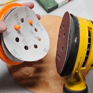 Sanding Pad Holder: Orbital Sander Sandpaper Disc Mount for DIY Woodworking